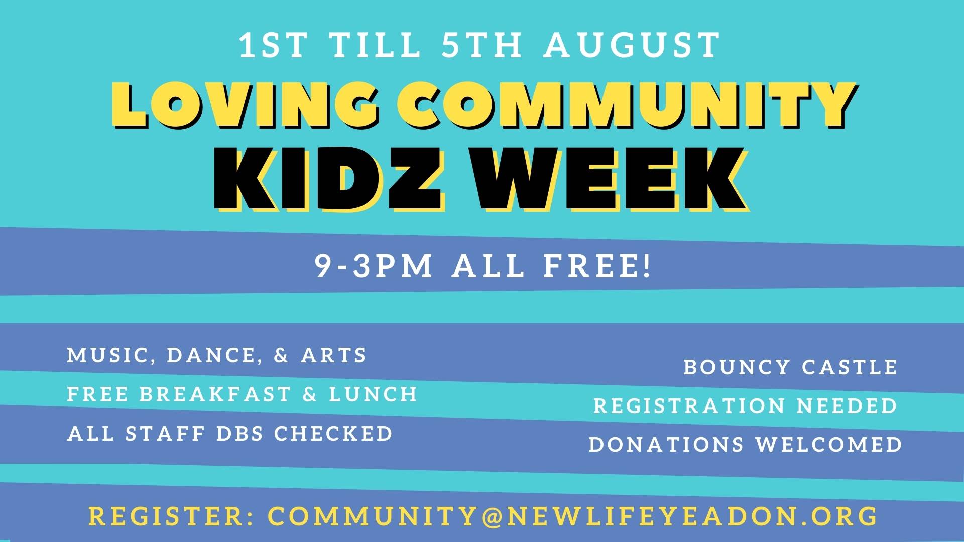 Kidz Community Week - Aug 2022