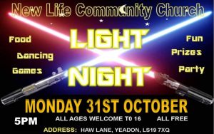 Light Night - 5pm Monday 31st October 2022