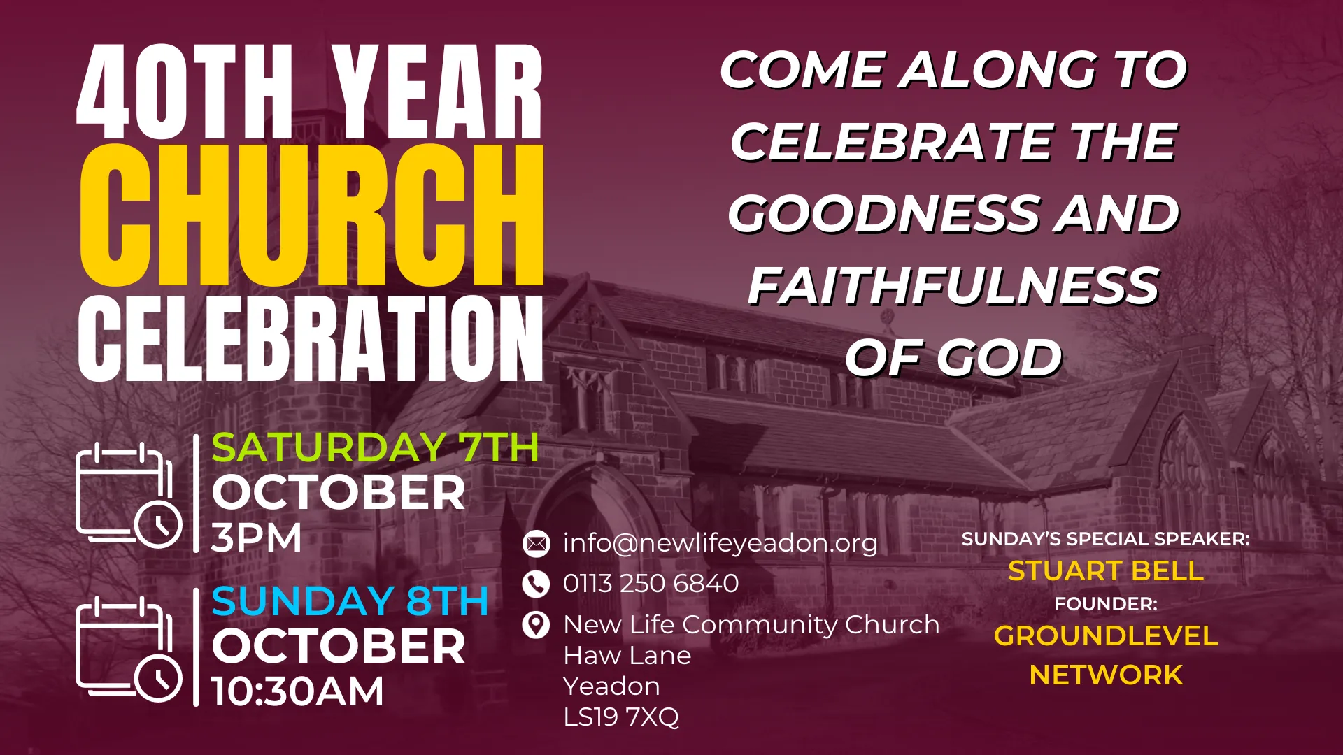 40th Year Church Celebration